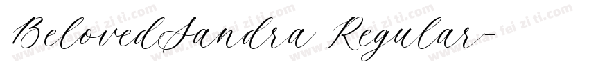 BelovedSandra Regular字体转换